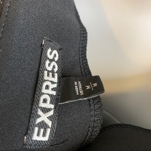 Express Tulip Black Sparkle Skirt - Picture 6 of 6